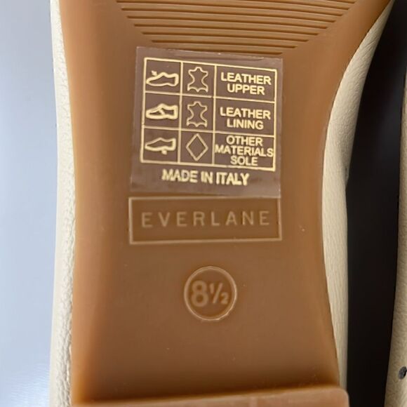 New Everlane The Italian Leather Day Glove Cream Size 8.5 - Picture 10 of 15